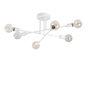 Opviq Flower - 175 Lámpara de Araña Blanca de Metal